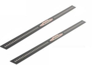 MINI NEW GENUINE R55 R56 R57 R58 R59 JCW BLACK METAL DOOR ENTRY STRIP PAIR SET 51477406651