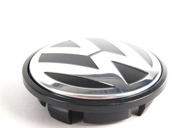 NEW GENUINE VW TRANSPORTER TOUAREG ALLOY WHEEL CENTER HUB CAP LOGO 70MM 7L6601149BRVC - Image 2