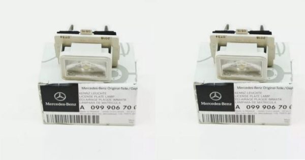 NEW GENUINE MERCEDES BENZ MB C CLASS W205 NUMBER LICENSE PLATE LED LIGHTS 2PCS A0999067000