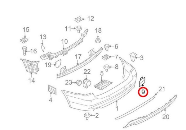 NEW BMW GENUINE 3 SERIES E92 E93 REAR BUMPER TOW HOOK COVER PRIMED 51127161497 - Image 4