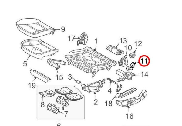 NEW GENUINE BMW 5 SERIES E60 ELECTRIC SEAT ADJUSTER SWITCH LEFT N/S 61316930047 - Image 4