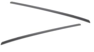 BMW GENUINE 3 E92 E93 06-13 FRONT DOOR ACCENT UPPER BLACK TRIM LEFT AND RIGHT