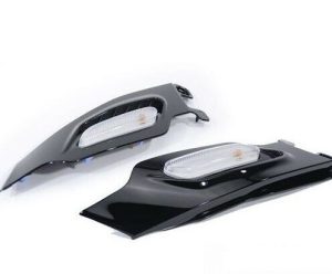 MINI NEW GENUINE R60 R61 SIDE CARRIER TURN SIGNAL TRIM BLACK PAIR SET LEFT RIGHT