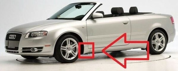 NEW GENUINE AUDI A4 CABRIO 03-09 FRONT FENDER LINING PRIMED LEFT N/S 8H0853579AGRU - Image 2