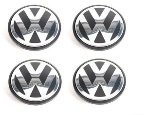 NEW GENUINE VW TRANSPORTER TOUAREG ALLOY WHEEL CENTER HUB CAP LOGO 70MM 4PCS
