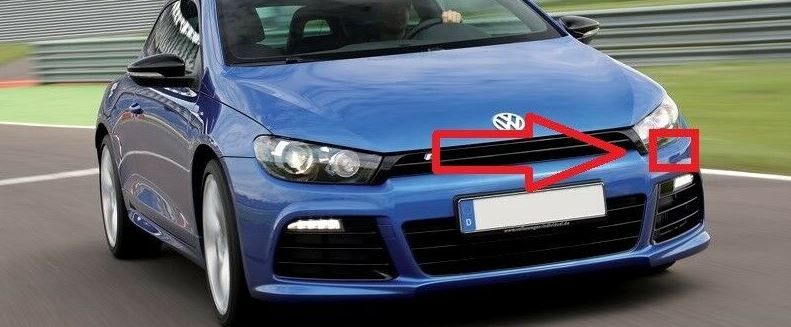 NEW GENUINE VW SCIROCCO R 09-14 FRONT HEADLIGHT WASHER COVER CAP LEFT N/S 1K8955109CGRU - Image 2