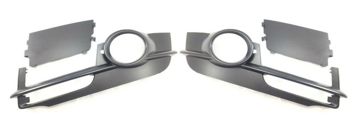 GENUINE AUDI A6 C6 07-11 ALLROAD O/S RIGHT N/S LEFT BUMPER FOG LIGHT GRILL SET