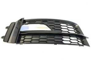 NEW GENUINE AUDI A4 S4 13-16 S-LINE BUMPER O/S RIGHT FOG LIGHT GRILL BLACK 8K0807682T01C