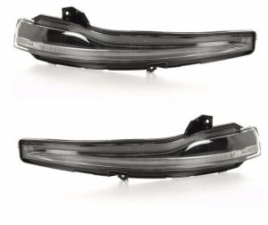 NEW GENUINE MERCEDES BENZ MB C CLASS W205 MIRROR TURN SIGNAL BLINKER BLACK PAIR