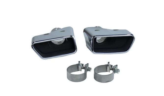 NEW GENUINE BMW 6 SERIES F12 F13 F06 640d REAR TAIL PIPES MUFFLERS CHROME