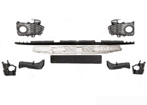 BMW GENUINE 4 F32 F33 F36 M SPORT FRONT BUMPER GRILLE TRIMS SUPPORT PART SET