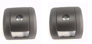 BMW NEW GENUINE 5 F11 TOURING 10-16 REAR SEAT BLACK ISOFIX MOUNT COVER 2PCS PAIR