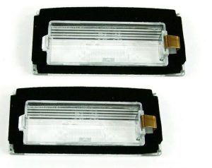 NEW GENUINE MINI R50 R52 R53 REAR LICENSE PLATE LAMP LIGHT LENS COVER PAIR SET 51247114535