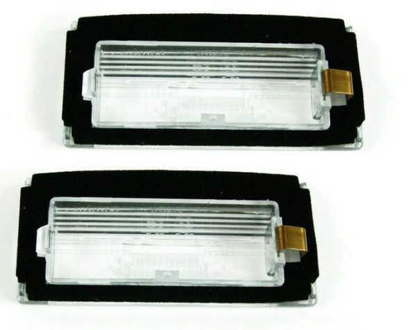 NEW GENUINE MINI R50 R52 R53 REAR LICENSE PLATE LAMP LIGHT LENS COVER PAIR SET 51247114535