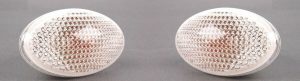NEW MINI GENUINE R50 R52 R53 FENDER MOUNTED TURN SIGNAL INDICATOR WHITE PAIR 63137166014