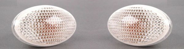 NEW MINI GENUINE R50 R52 R53 FENDER MOUNTED TURN SIGNAL INDICATOR WHITE PAIR 63137166014