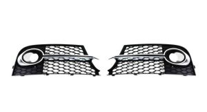NEW GENUINE AUDI TT MK2 11-14 S-LINE FRONT BUMPER LEFT RIGHT FOG LIGHT GRILL SET