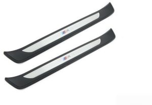NEW GENUINE BMW 3 SERIES E90 M3 ENTRANCE FRONT DOOR SILL COVER PAIR LEFT RIGHT
