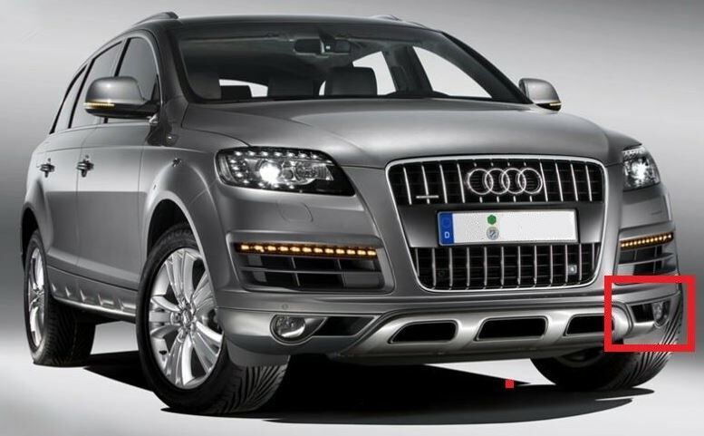 NEW GENUINE AUDI Q7 10-16 N/S LEFT FRONT BUMPER FOG LIGHT GRILL 4L0807061C GRU - Image 3