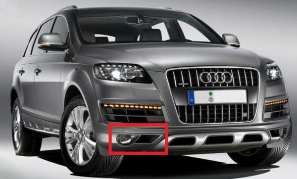 NEW GENUINE AUDI Q7 10-16 O/S RIGHT FRONT BUMPER FOG LIGHT GRILL 4L0807062C GRU - Image 3