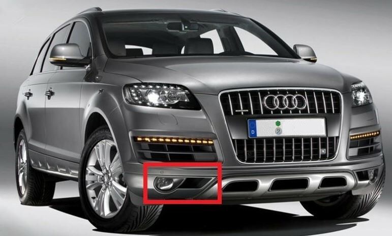 NEW GENUINE AUDI Q7 10-16 O/S RIGHT FRONT BUMPER FOG LIGHT GRILL 4L0807062C GRU - Image 3