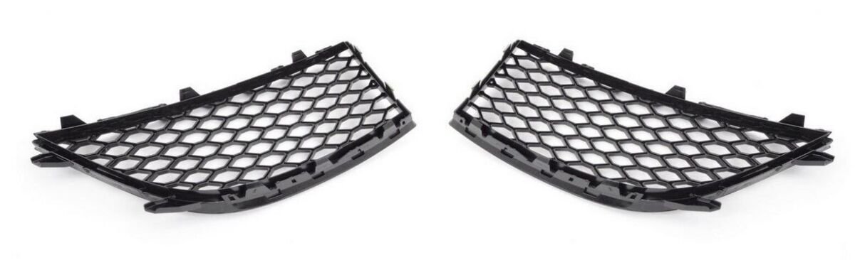 NEW GENUINE AUDI RS4 13-16 N/S LEFT O/S RIGHT FRONT LOWER GRILL GLOSS BLACK SET - Image 2