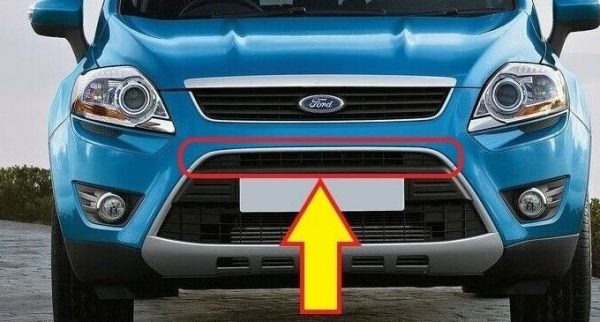 NEW GENUINE FORD KUGA 08-12 FRONT BUMPER GRILLE UPPER GREY SURROUND TRIM 1760804 - Image 3