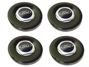 NEW GENUINE FORD FIESTA ST500 PANTHER BLACK ALLOW WHEEL CENTER CAP COVER 4PCS