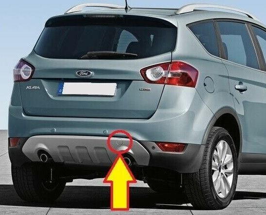NEW GENUINE FORD KUGA 2008-2012 REAR BUMPER TOW HOOK EYE COVER CAP 1684470 - Image 3