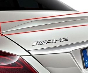 NEW GENUINE MERCEDES BENZ W205 C63 C43 AMG DIAMOND WHITE REAR TRUNK SPOILER LID A20579001009799