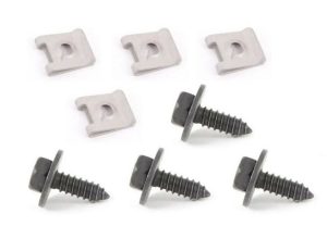 NEW GENUINE MERCEDES BENZ 4 PCS TAPPING SCREWS AND 4 PCS SPRING NUTS SET