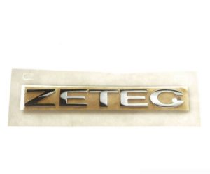 NEW GENUINE FORD REAR TAILGATE CHROME ZETEC INSCRIPTION CHROME BADGE EMBLEM 1495741