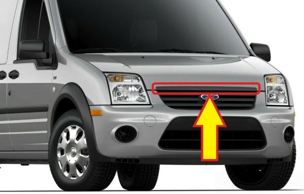 NEW GENUINE FORD TRANSIT CONNECT 09-13 FRONT CENTER GRILLE UPPER BLACK MOULDING 5062458 - Image 3
