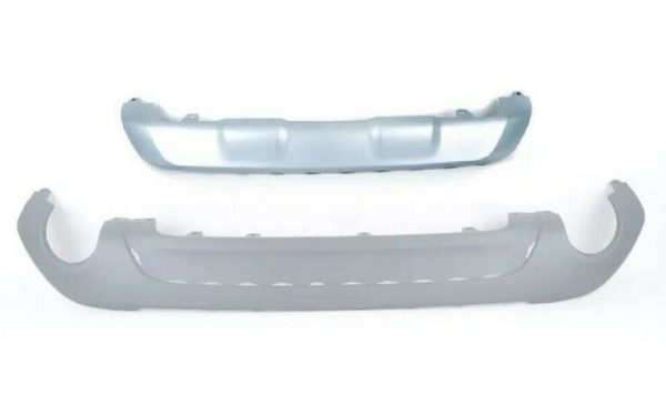 NEW GENUINE BMW X1 F48 X LINE REAR BUMPER DIFFUSER WITH SILVER TRIM SET
