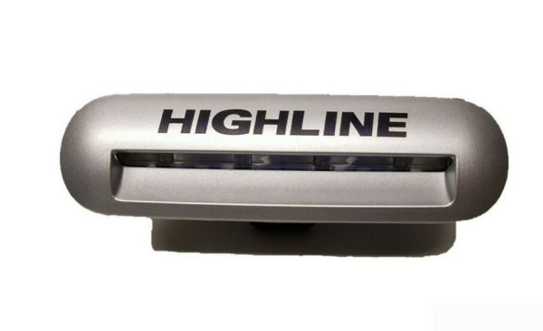 NEW GENUINE VW TRANSPORTER 12-16 SILVER METALLIC STEP LIGHT HIGHLINE INSCRIPTION 7E5947415L72A