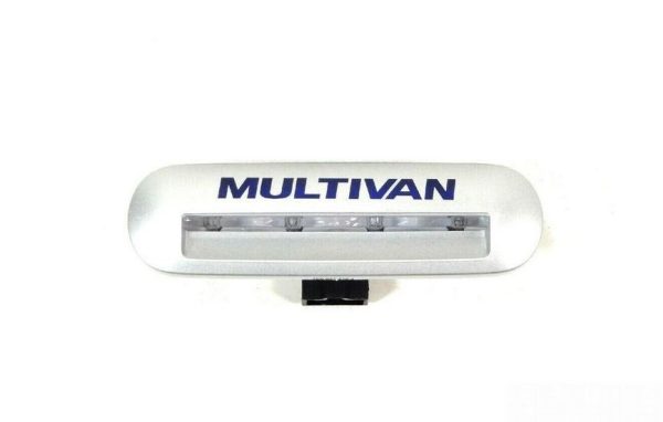 NEW GENUINE VW TRANSPORTER 12-16 SILVER METALLIC STEP LIGHT MULTIVAN INSCRIPTION 7E5947415J72A