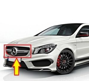 NEW GENUINE MERCEDES BENZ CLA 45 AMG C117 X117 AMG FRONT CENTER GRILL TRIM SHEET A1179870475