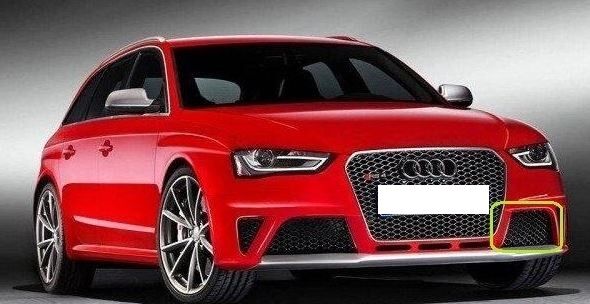 NEW GENUINE AUDI RS4 B8 N/S LEFT FRONT LOWER GRILL GLOSS BLACK 8K0807681P T94 - Image 2