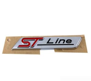 NEW GENUINE FORD MONDEO FIESTA KUGA FRONT WING ST LINE INSCRIPTION BADGE 1PCS