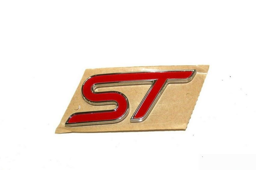 NEW GENUINE FORD FOCUS ST FRONT BUMPER CENTER GRILLE ST INSCRIPTION BADGE EMBLEM 1748488