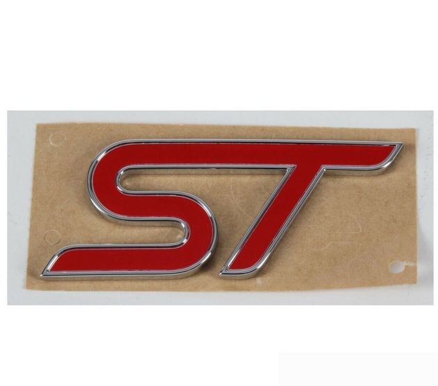 NEW GENUINE FORD FOCUS 12-15 REAR TAILGATE ST INSCRIPTION BADGE EMBLEM 1803353