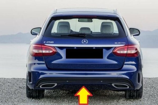 NEW GENUINE MERCEDES MB C W205 AVANT AMG REAR BUMPER DIFFUSER LOWER TRIM PRIMED A20588574389999 - Image 5