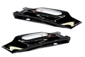 MINI GENUINE R60 R61 COUNTRYMAN PACEMAN S GLOSS BLACK TURN SIGNAL TRIM SET PAIR