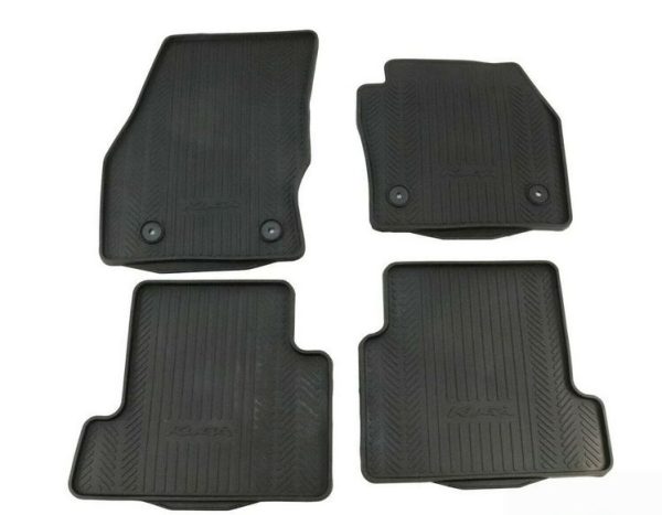 NEW GENUINE FORD KUGA MK2 FRONT AND REAR BLACK RUBBER FLOOR MATS SET RHD 1928463
