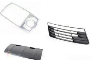 NEW GENUINE AUDI Q7 4L 06-14 CONSOLE FRAME TOW HOOK BAR UPPER GRILL PARTS SET