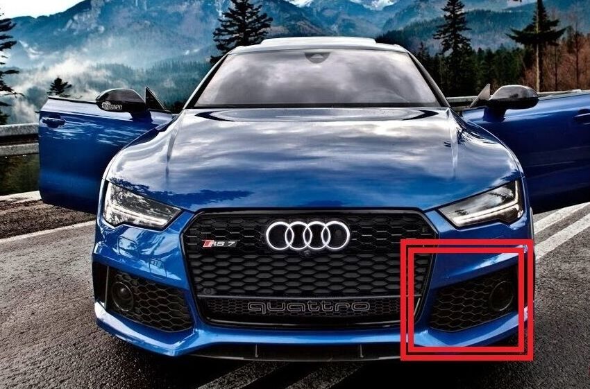 NEW GENUINE AUDI RS7 14-17 N/S LEFT FRONT BUMPER FOG LIGHT GRILL 4G8807681GT94 - Image 3