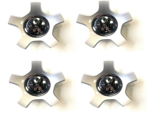 NEW GENUINE VOLKSWAGEN PASSAT 08-11 4 PCS ALLOY WHEEL CENTER CAP SET 3C0601149R8Z8