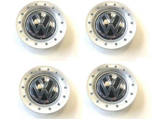 NEW GENUINE VW GOLF 98-06 BORA 99-05 ALLOY WHEEL CENTER CAP SET OF 4 PCS 1J0601149NJWZ - Image 2