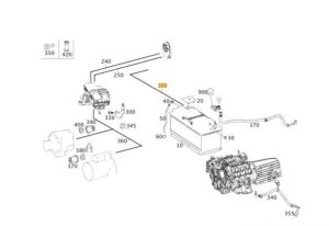 NEW GENUINE MERCEDES BENZ S CLASS W217 START-STOP ELECTRICAL WIRING HARNESS A2175400008