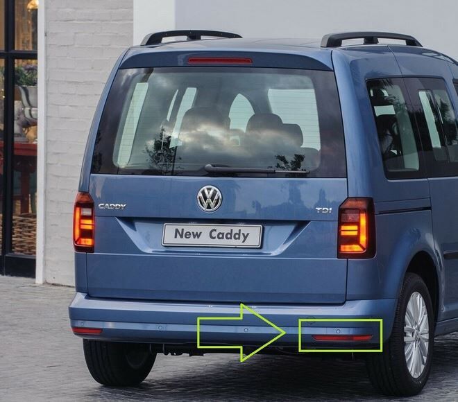 NEW GENUINE VW CADDY 16-17 REAR BUMPER RIGHT O/S REFLECTOR 2K5945106D - Image 3